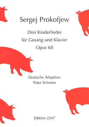 Sergei Prokofiev: 3 Kinderlieder Op 68: Vocal Album