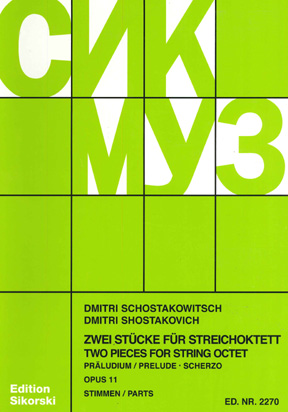 Dimitri Shostakovich: Prelude And Scherzo Op.11: String Ensemble: Instrumental