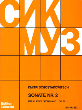 Dimitri Shostakovich: Piano Sonata Op.61 No.2: Piano: Instrumental Work