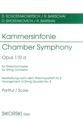 Dimitri Shostakovich: Kammersinfonie Opus 110A: String Orchestra