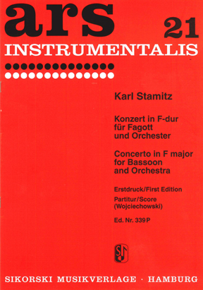Stamitz: Concert F: Bassoon: Score