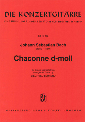 Johann Sebastian Bach: Chaconne In D Minor: Guitar: Instrumental Work