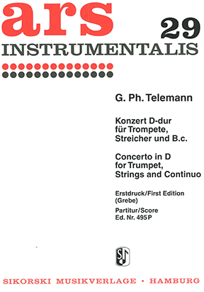 Georg Philipp Telemann: Trumpet Concerto In D: Trumpet: Score