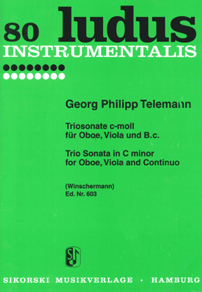 Georg Philipp Telemann: Trio Sonata in C minor: Ensemble: Score and Parts