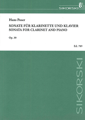 H. Poser: Sonate Op.30: Clarinet: Instrumental Work