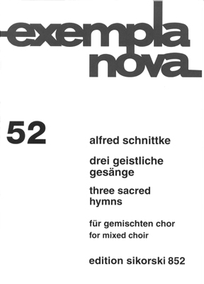 Alfred Schnittke: Drei geistliche Gesngen: Mixed Choir: Vocal Score