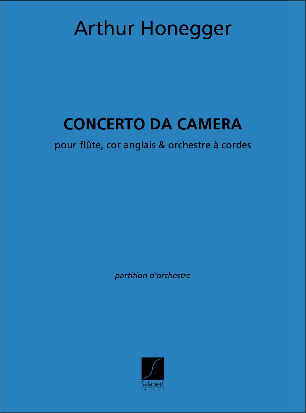 Arthur Honegger: Concerto Da Camera Partition Flute Cor-Ang. Et: Orchestra
