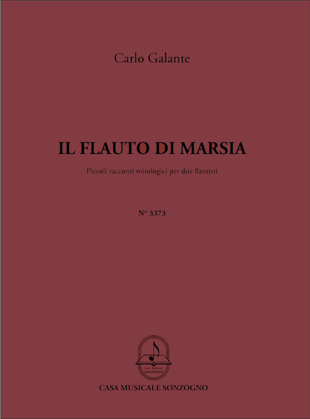 Carlo Galante: Il Flauto Di Marsia: Flute Duet: Instrumental Work