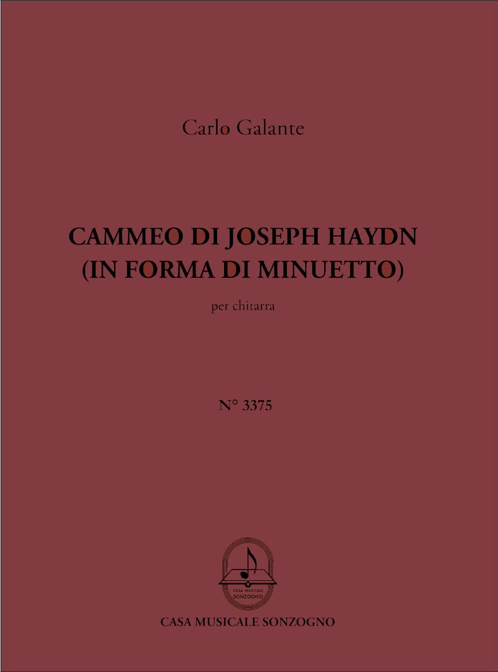 Carlo Galante: Cammeo Di Joseph Haydn: Guitar: Instrumental Work