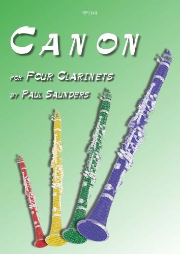 Paul Saunders: Canon: Clarinet Ensemble: Score and Parts