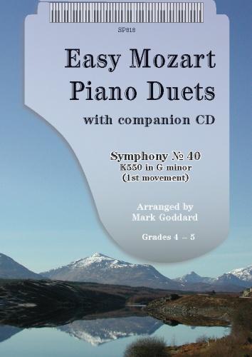 Wolfgang Amadeus Mozart: Easy Mozart Piano Duets - Symphony No.40: Piano Duet: