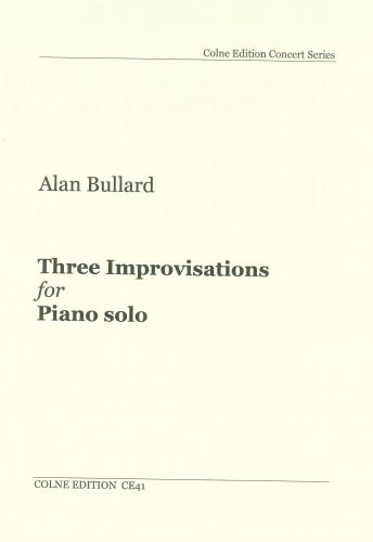Alan Bullard: Three Improvisations - Piano Solo: Piano: Instrumental Work