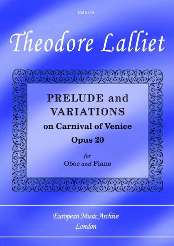 Thodore Casimir Lalliet: Prelude and variations: Oboe: Score