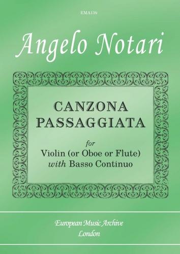 Angelo Notari: Canzona Passaggiata: C Clef Instrument: Score