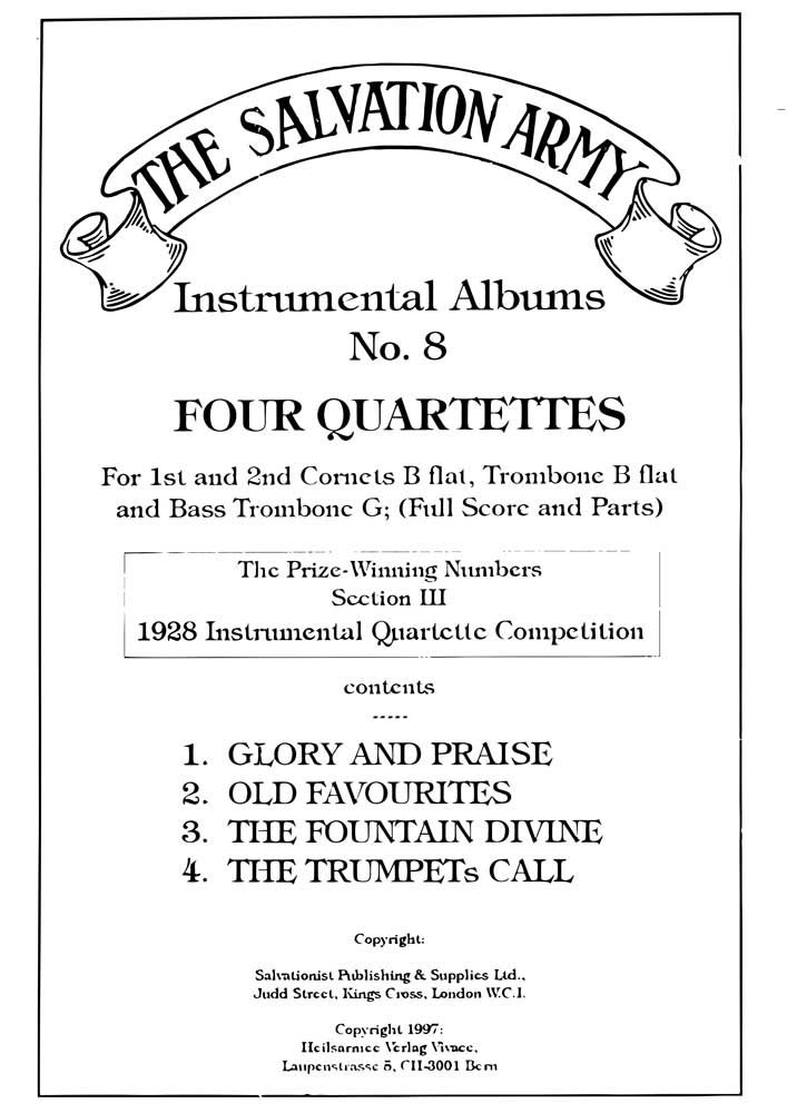 Instrumental Album No. 8: Brass Ensemble: Score and Parts