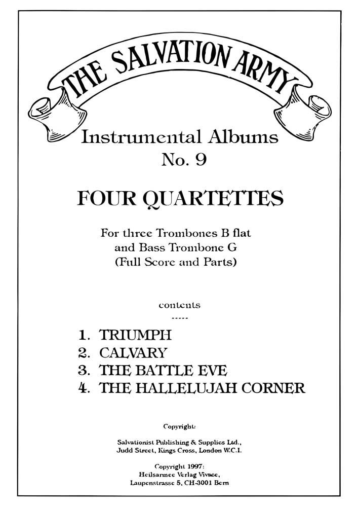Instrumental Album No. 9: Trombone Ensemble: Score and Parts