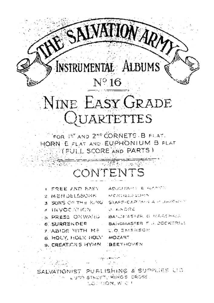 Instrumental Album No. 16: Brass Ensemble: Score and Parts