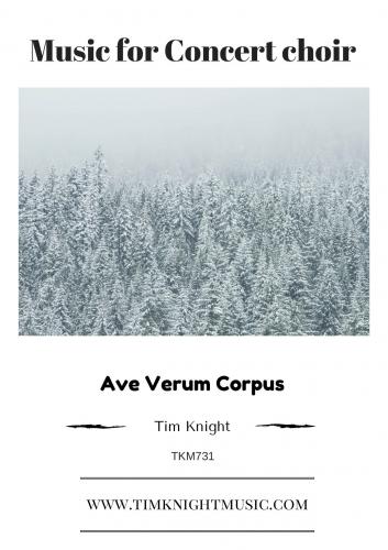 Tim Knight: Ave Verum Corpus: SATB: Vocal Score