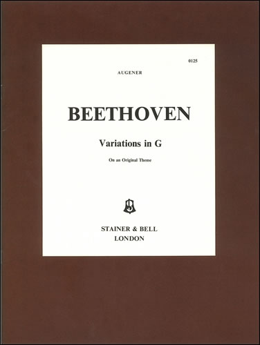 Ludwig van Beethoven: 9 Variations On An Original Theme In G: Piano