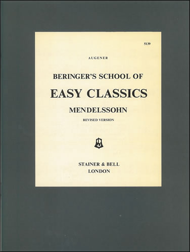 Felix Mendelssohn Bartholdy: Easy Pieces: Piano: Instrumental Album