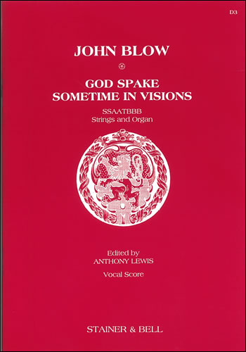 God Spake Sometimes In Visions: Mixed Choir: Vocal Score