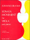 Johannes Brahms: Sonata Movement For Viola And Piano: Viola: Instrumental Work