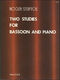 Roger Steptoe: Two Studies for Bassoon and Piano: Bassoon