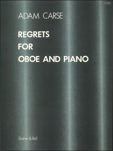 Adam Carse: Regrets For Oboe and Piano: Oboe