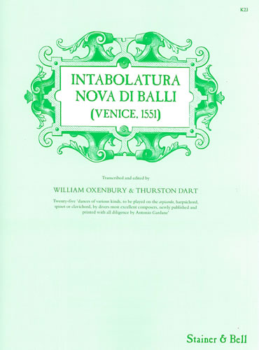 Intabolatura Nova Di Ballo: Piano: Instrumental Album