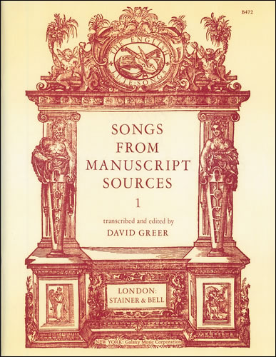 Songs From Manuscript Sources: 1: Voice