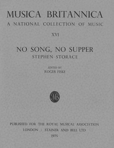 Stephen Storace: No Song  No Supper: Mixed Choir