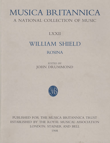 William Shield: Rosina: Orchestra