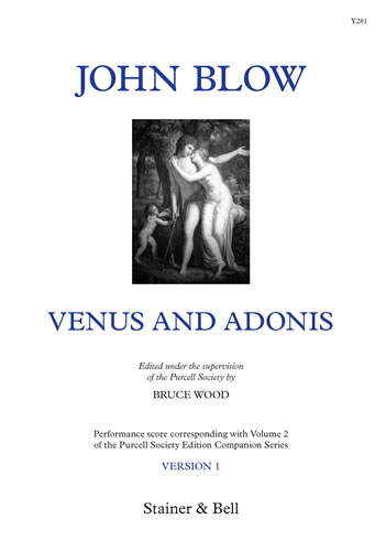 John Blow: Venus and Adonis Version 1: Orchestra: Vocal Score