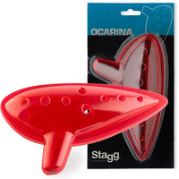 Stagg Plastic Ocarina - Red: Ocarina