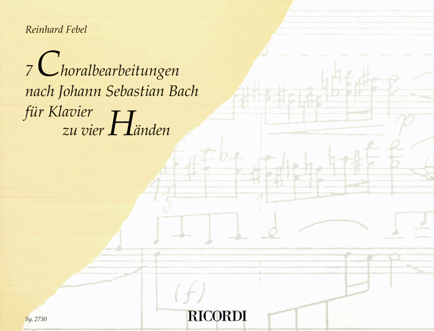 Reinhard Febel: 7 Choralbearbeitungen nach Johann Sebastian Bach: Piano Duet: