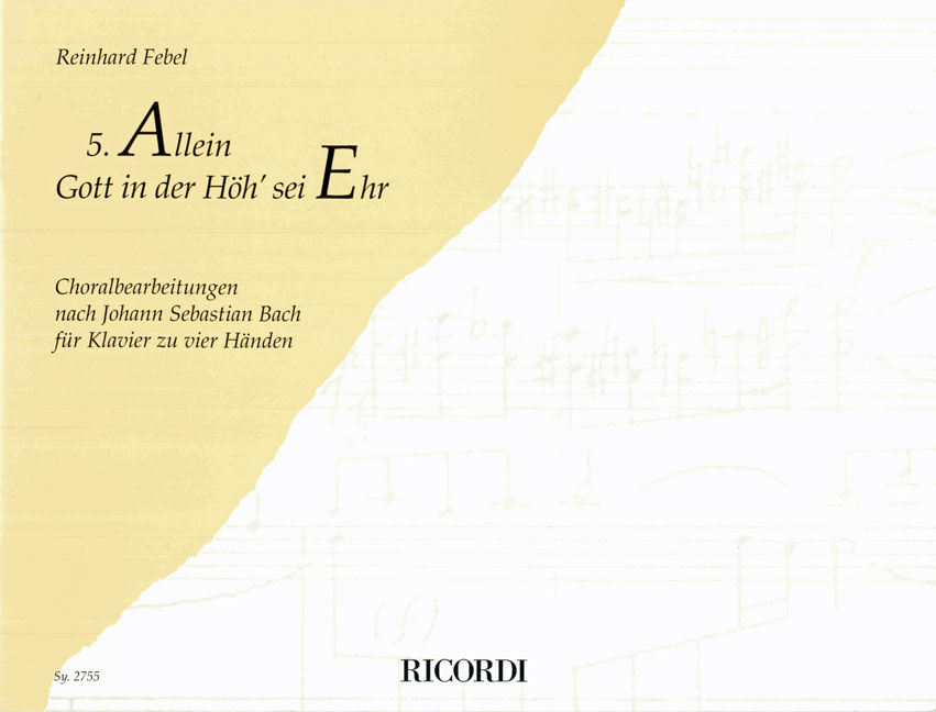 Reinhard Febel: Allein Gott in der Höh sei Ehr: Piano Duet: Instrumental Work