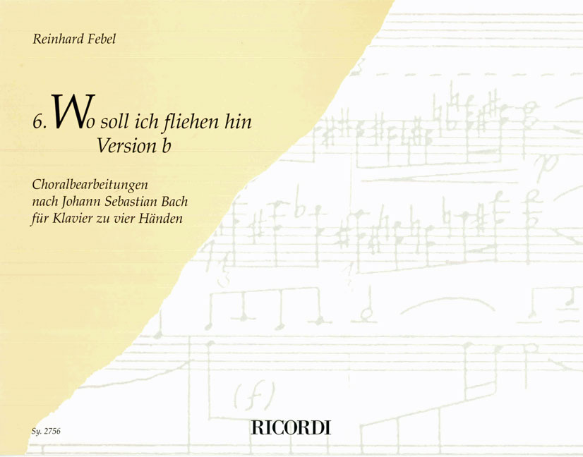 Reinhard Febel: Wo soll ich fliehen hin (Vers. b): Piano Duet: Instrumental Work