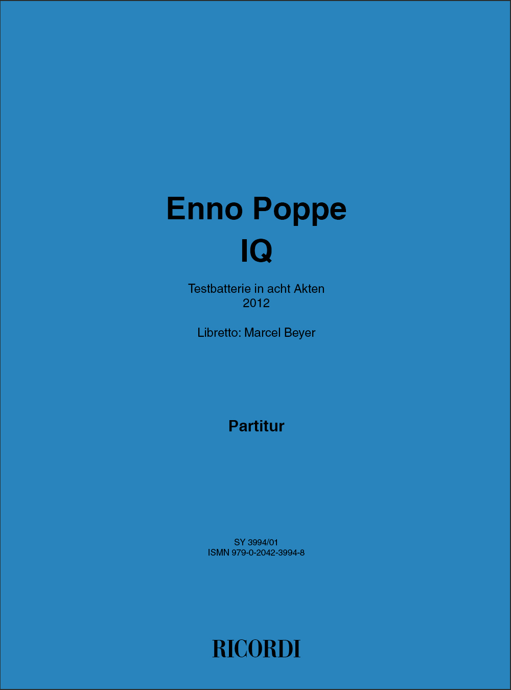 Enno Poppe: IQ: Percussion: Instrumental Work