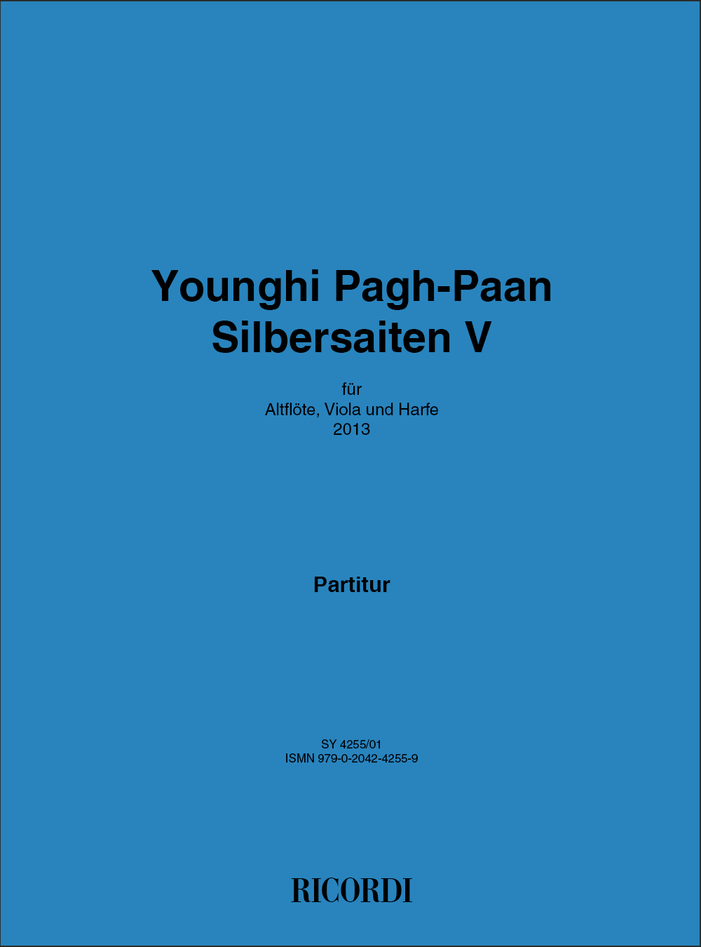 Younghi Pagh-Paan: Silbersaiten V: Ensemble: Instrumental Work