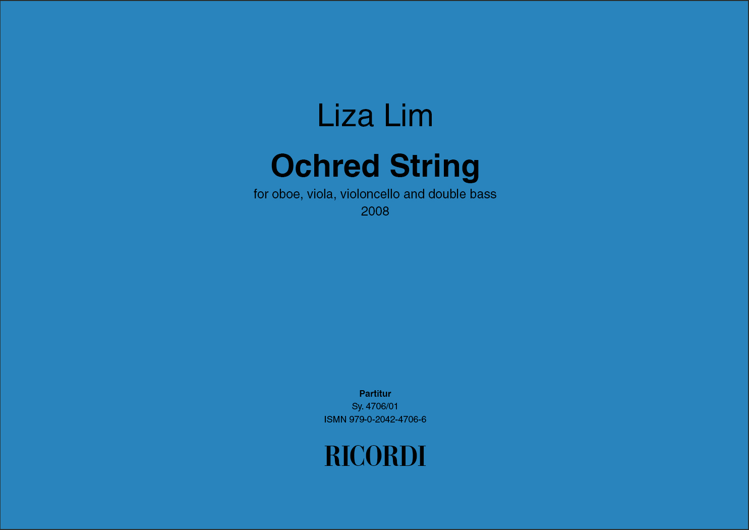 Liza Lim: Ochred String: Ensemble: Instrumental Work