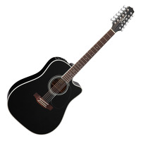 EF381SC 12 String Electro Acoustic Black: Acoustic Guitar