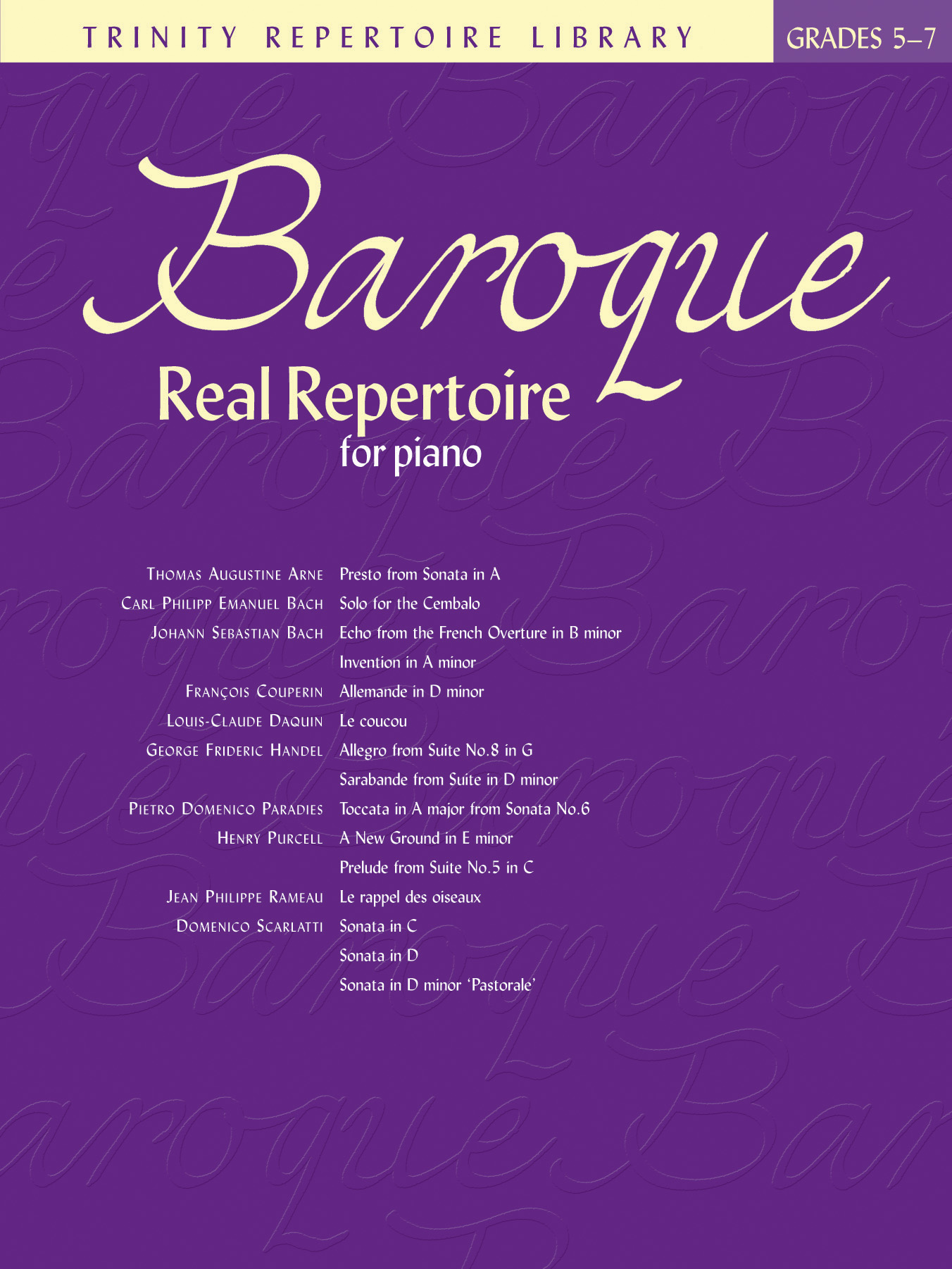 Baroque Real Repertoire for Piano: Piano: Instrumental Album