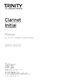 Clarinet Exam Pieces Initial 2017-2020: Clarinet: Instrumental Album