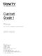 Clarinet Exam Pieces Grade 1 2017-2020: Clarinet: Instrumental Album