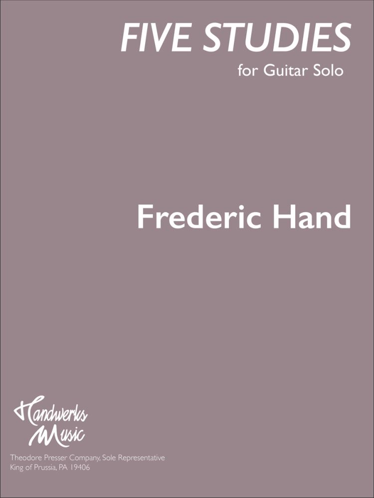 Frederic Hand: Five Studies for Guitar Solo: Guitar: Instrumental Album