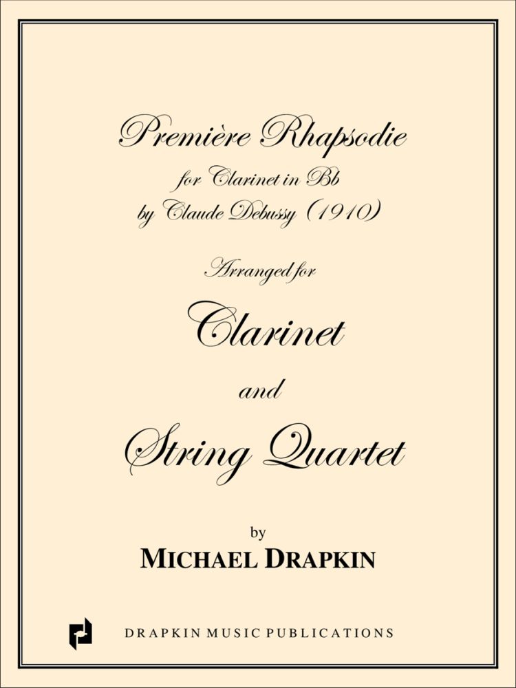 Claude Debussy: Premiere Rhapsodie: Mixed Ensemble: Score and Parts
