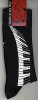 Keyboard Swirl Socks - Black (Size 6-11): Clothing