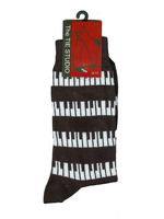 Keyboard Black & White Socks - (Size 6-11): Clothing