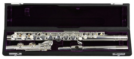Alto Flute With 925 Lip & Riser In A Wooden Case: Flute