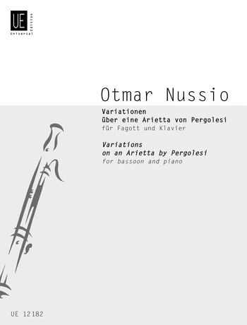 Otmar Nussio: Variazioni Su Un'Arietta Di Pergolesi: Bassoon: Instrumental Work